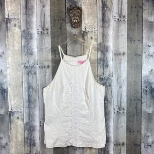 Lilly Pulitzer Annabelle Top in White Size M